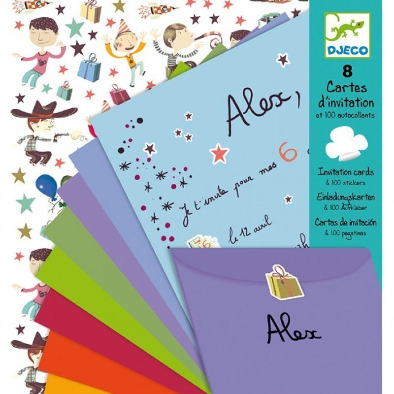 Invitatii pentru petrecere baiat Djeco