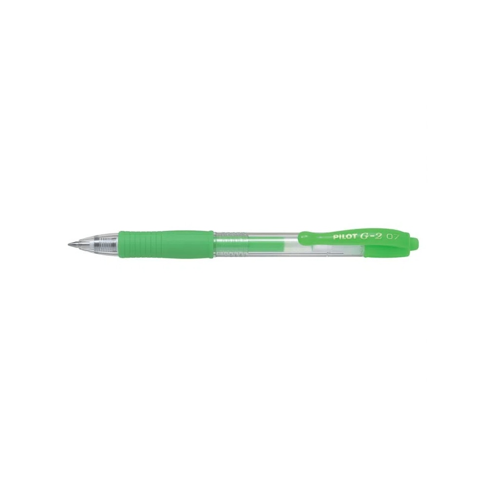 Roller cu gel Pilot G-2 Neon, 0.7mm, verde neon