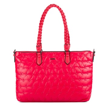 Geanta shopper de dama, Gaudi, Model Lea V9AI-71270, Mare, Piele ecologica, Efect matlasat, Rosu, 38x28x14 Geanta shopper de dama, Gaudi, Model Lea V9AI-71270, Mare, Piele ecologica, Efect matlasat, Rosu, 38x28x14