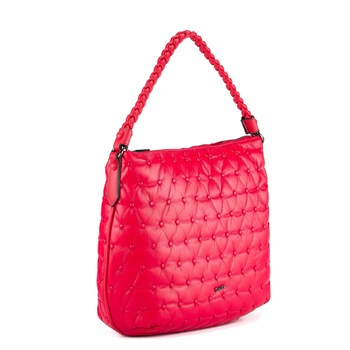 Geanta hobo de dama, Gaudi, Model Lea V9AI-71271, Mare, Piele ecologica, Efect matlasat, Rosu, 35x31x11 Geanta hobo de dama, Gaudi, Model Lea V9AI-71271, Mare, Piele ecologica, Efect matlasat, Rosu, 35x31x11