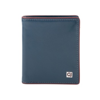Portofel barbati, Gaudi, Model Larry V9AI-67864, Compartimente pentru carduri, Piele naturala, Albastru cu visiniu Portofel barbati, Gaudi, Model Larry V9AI-67864, Compartimente pentru carduri, Piele naturala, Albastru cu visiniu