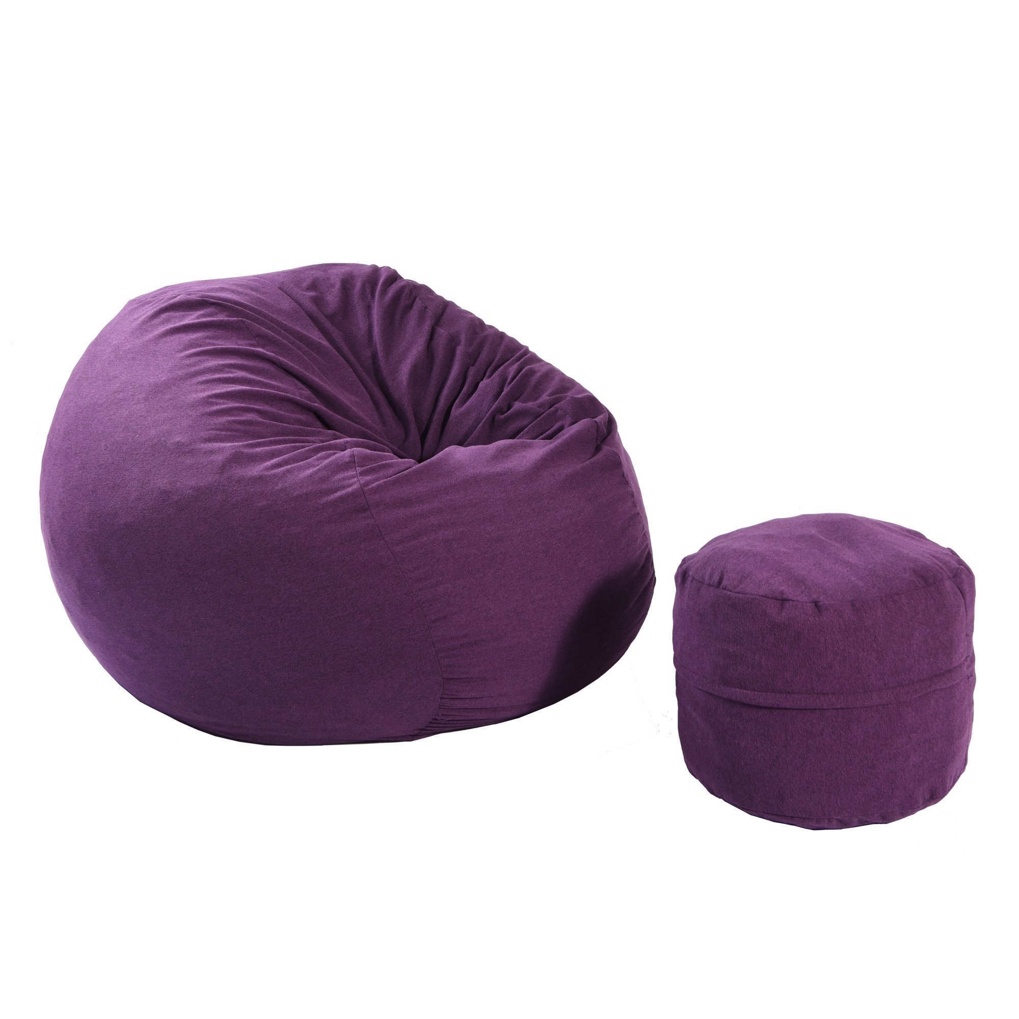 Set Fotoliu Puf Matusalem si otoman Mulberry (Gama Premium Textil) umplut cu fulgi de burete memory mix