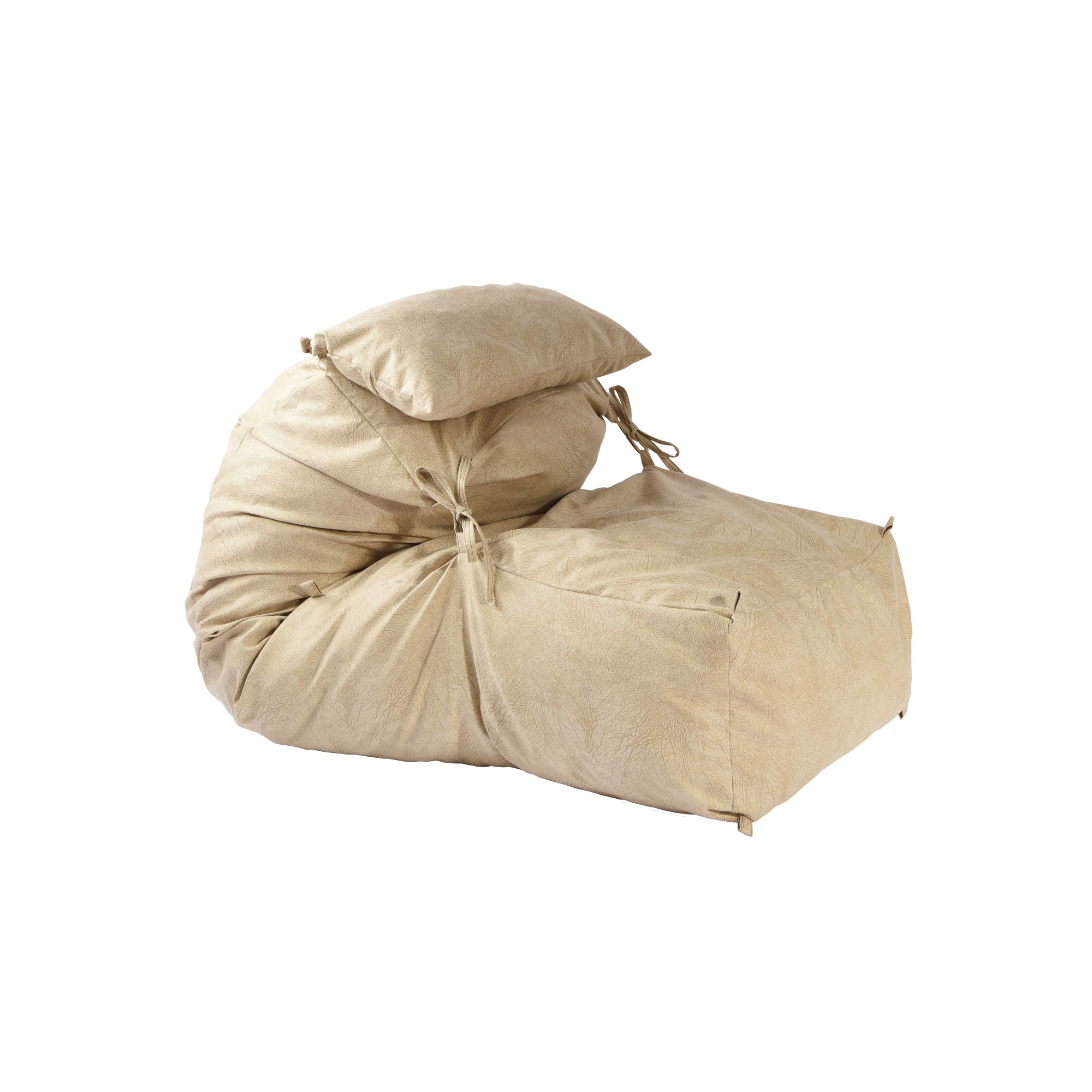 Fotoliu Pufrelax Yoga XL si perna Marble (Gama Premium Textil) umplut cu fulgi de burete memory mix