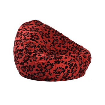 Fotoliu Pufrelax tip Sac Nirvana Gigant Gama Premium Textil, Poppy, umplut cu perle polistiren Fotoliu Pufrelax tip Sac Nirvana Gigant Gama Premium Textil, Poppy, umplut cu perle polistiren