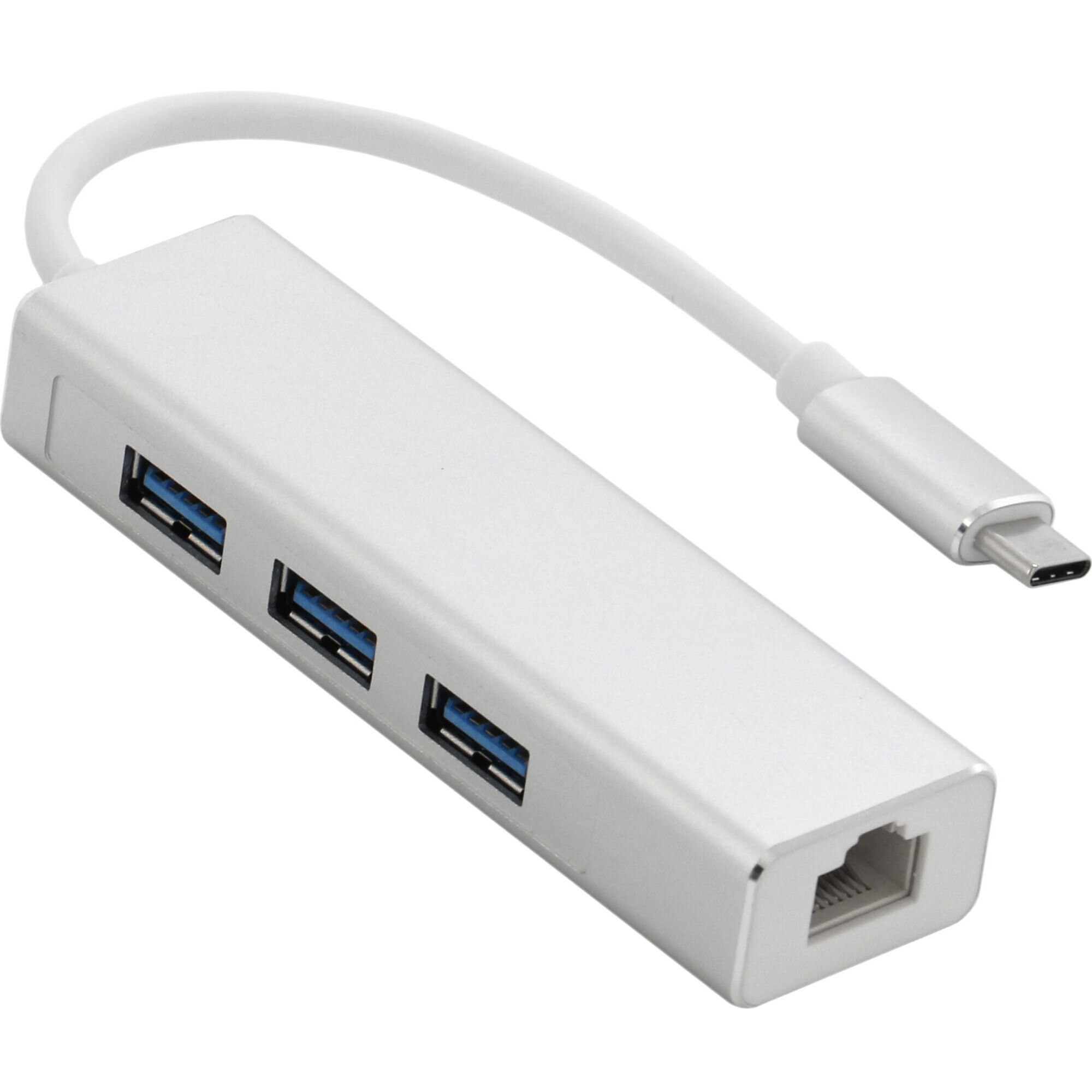 Adaptor TYPE C to RJ45+3*USB3.0A HUB