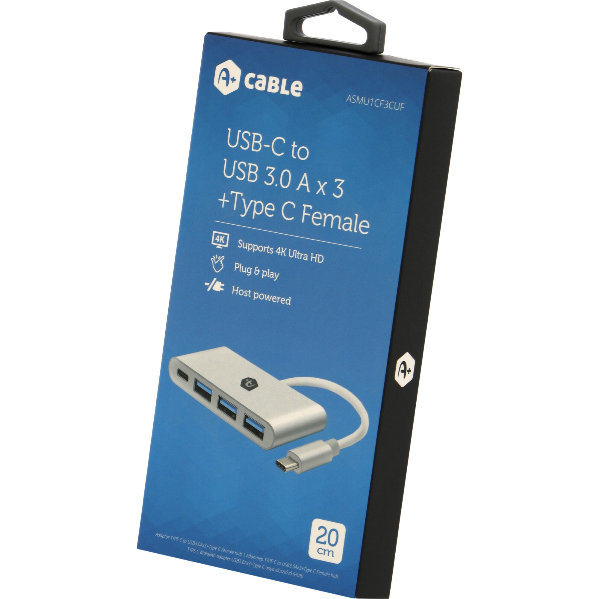 Adaptor A+ TYPE C to USB3.0Ax3+Type C Female hub eMAG.ro