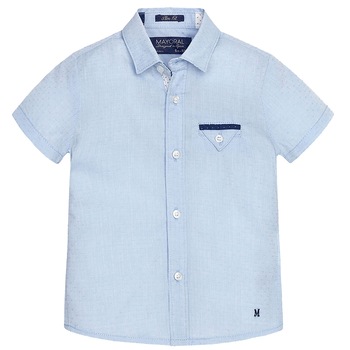 Camasa, Mayoral, cu maneca scurta, baiat, albastru, 12 luni Camasa, Mayoral, cu maneca scurta, baiat, albastru, 12 luni