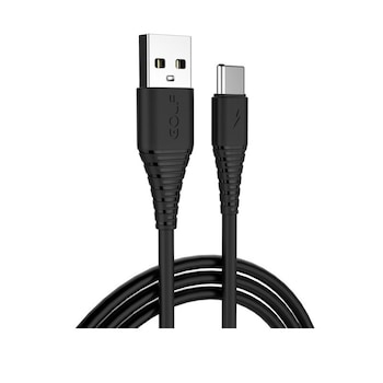 Cablu USB la USB tip C Golf Flying Fish Fast Cable 3A NEGRU GC-64t