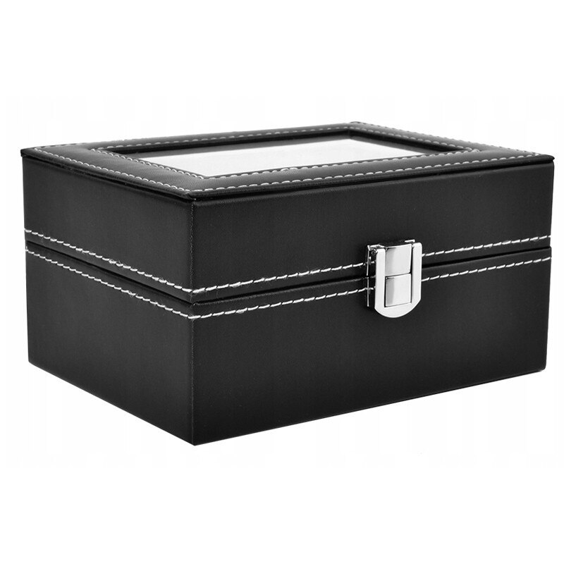 Cutie pentru ceas din 3 piese, negru