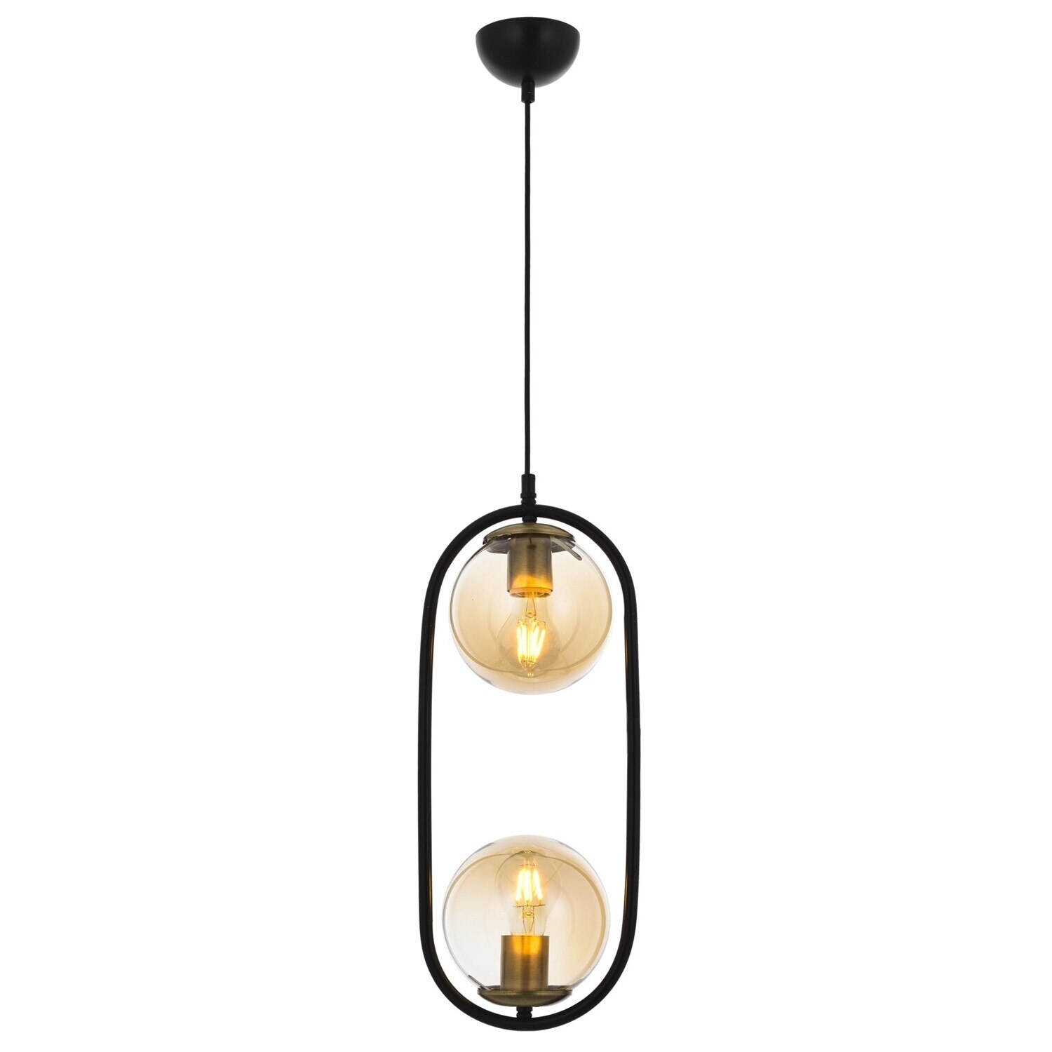 Lustra Avonni AV-4275-2BSY, 2x 60 W ,E27, Negru