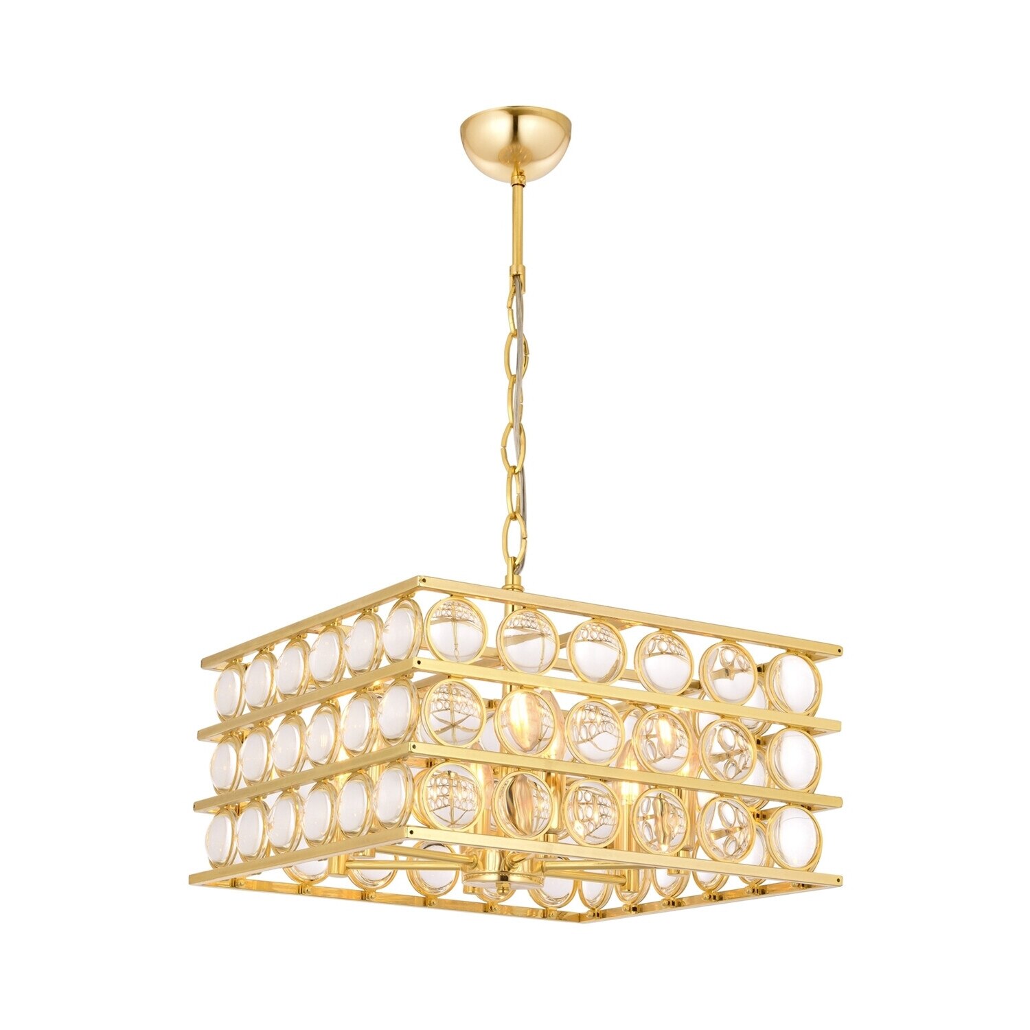 Lustra Avonni AV-1701-S45X45, 6x 40 W ,E14, Galben