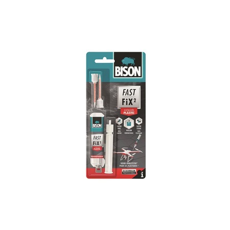 Бързо и здраво двукомпонентно ремонтно лепило 10гр Bison Fast Fix - eMAG.bg