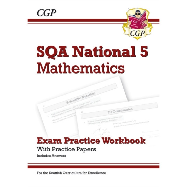 National 5 Maths: SQA Exam Practice Workbook - includes Answers, CGP Books