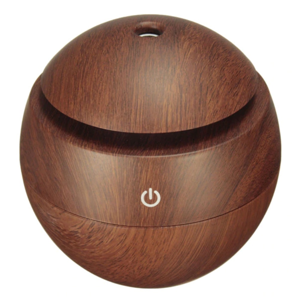 Umidificator ultrasonic purificator aer cu led model wenge 130 ml