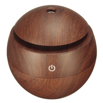 Umidificator ultrasonic purificator aer cu led model wenge 130 ml Umidificator ultrasonic purificator aer cu led model wenge 130 ml