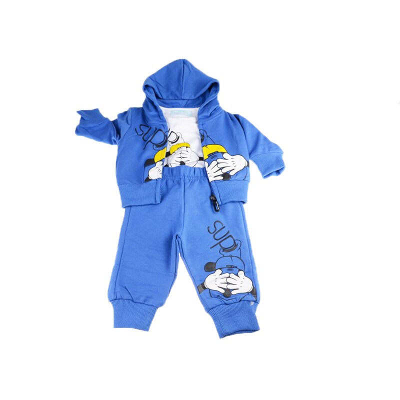 Compleu 3 piese pentru baieti Vitamins MSZ-023, Albastru