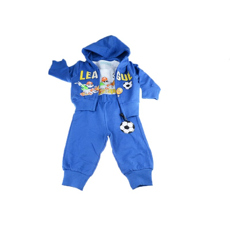 Compleu 3 piese pentru baieti Vitamins MSZ-021, Albastru