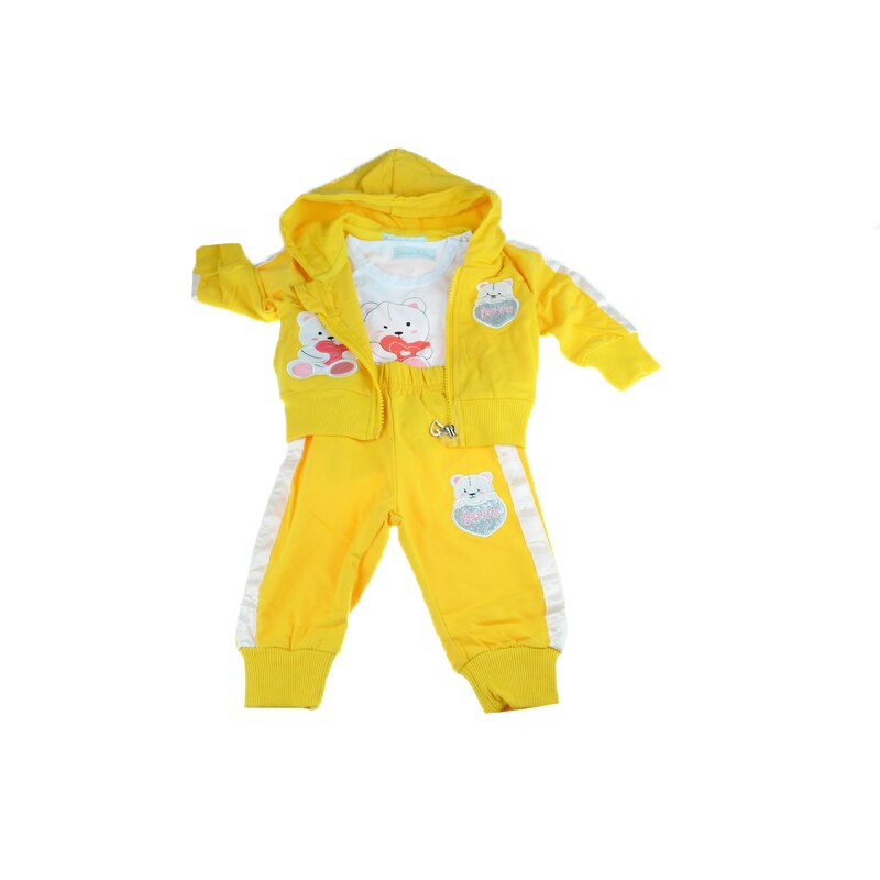 Compleu 3 piese pentru copii Vitamins MSZ-025G, Galben