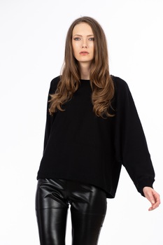 Pulover BE YOU tricot invers, Negru Pulover BE YOU tricot invers, Negru