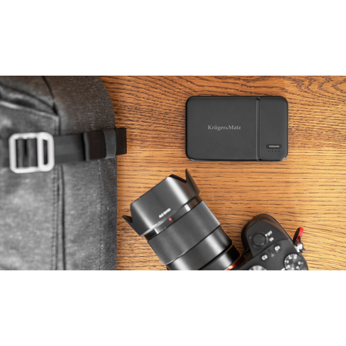 Krüger&Matz Powerbank 20.000 MAh 65W PD QC - Snellader Met LCD Display KM0914