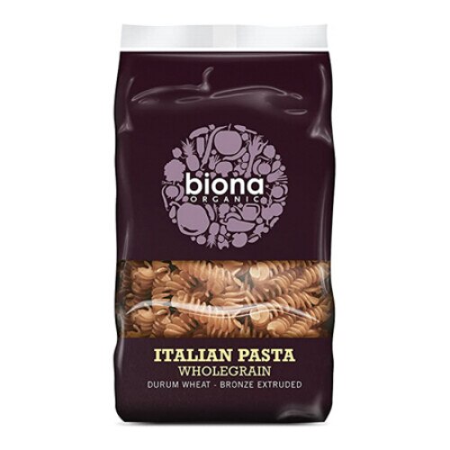 Fusilli din grau integral, Biona, eco, 500g