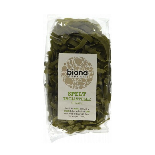 Tagliatelle din spelta cu spanac, Biona, eco, 250g