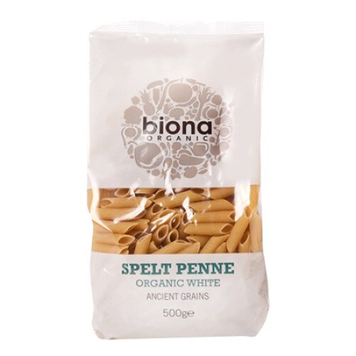 Penne din grau spelta integral, Biona, bio, 500g