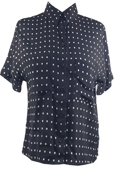 Camasa dama Tally Weijl,negru cu buline albe,2XS Camasa dama Tally Weijl,negru cu buline albe,2XS