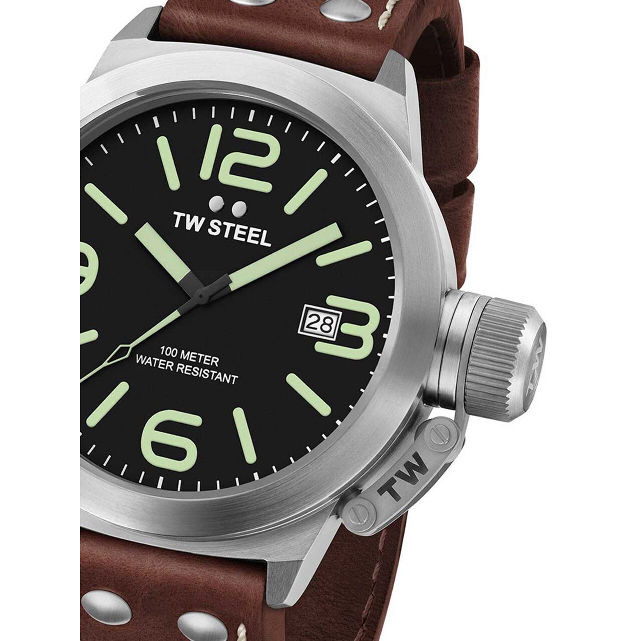 Ceas barbatesc Tw Steel CS21, Quartz, 45mm, 10ATM, Argintiu