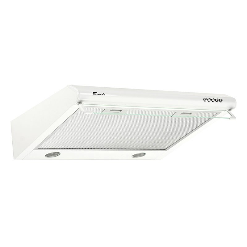 Hota Traditionala Tornado BONA 10 (60) LED, 3 Viteze, Capacitate Absorbtie 380 m3/ora, Design Modern, Alb