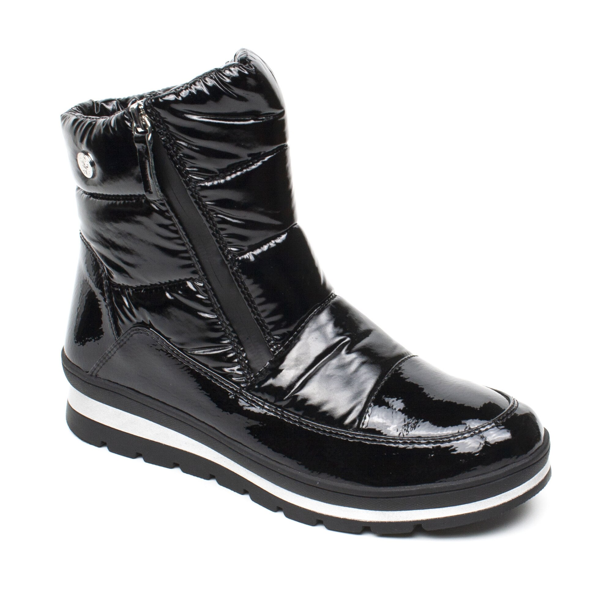 Ghete dama black comb Caprice, Negru