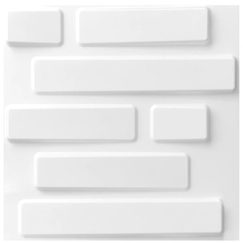 Set 24 placi decorative de perete WallArt, model 3D GA-WA02 Caramizi, 50 x 50 x 1,75 cm, 6mp, Fibra naturala din plante presate in mulaj, Alb Set 24 placi decorative de perete WallArt, model 3D GA-WA02 Caramizi, 50 x 50 x 1,75 cm, 6mp, Fibra naturala din plante presate in mulaj, Alb