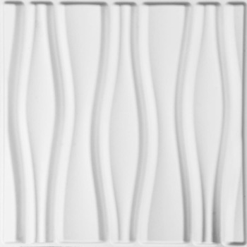 Set 24 placi decorative de perete WallArt, model 3D GA-WA14, 50 x 50 x 1,75 cm, 6mp, Fibra naturala din plante presate in mulaj, Alb Set 24 placi decorative de perete WallArt, model 3D GA-WA14, 50 x 50 x 1,75 cm, 6mp, Fibra naturala din plante presate in mulaj, Alb