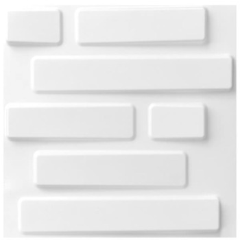 Set 12 placi decorative de perete WallArt, model 3D Caramizi-GA-WA02, 50 x 50 x 1,75 cm, 3mp, Fibra naturala din plante presate in mulaj, Alb Set 12 placi decorative de perete WallArt, model 3D Caramizi-GA-WA02, 50 x 50 x 1,75 cm, 3mp, Fibra naturala din plante presate in mulaj, Alb