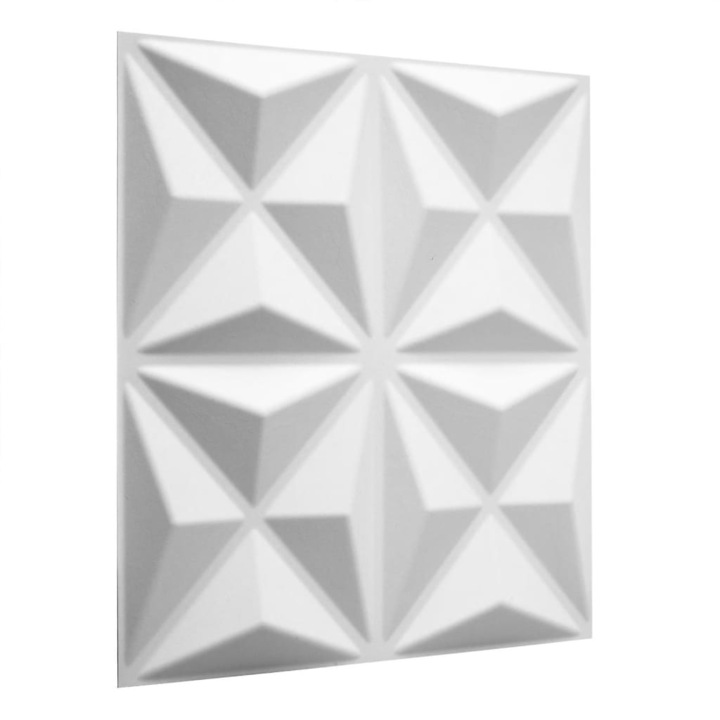 Set panouri de perete 3D WallArt, 50 x 50 x 1,75 cm, GA-WA17, 12 piese, Cullinans