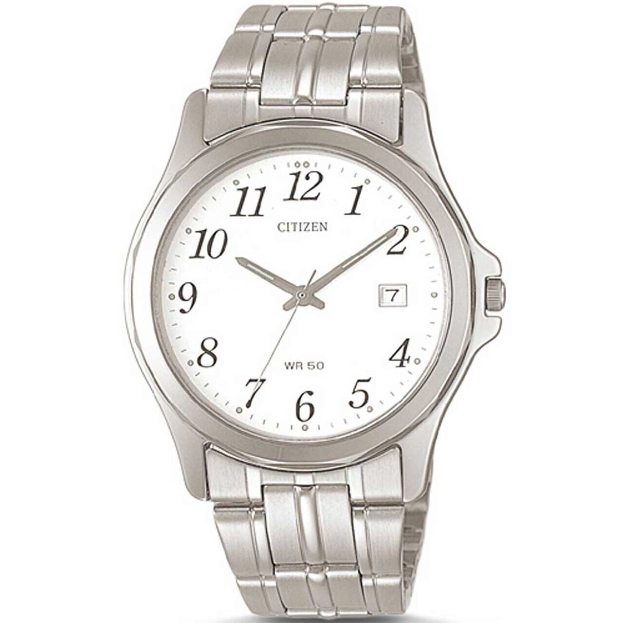Ceas barbatesc Citizen BI0740-53A, Quartz, 37mm, 5ATM, Argintiu
