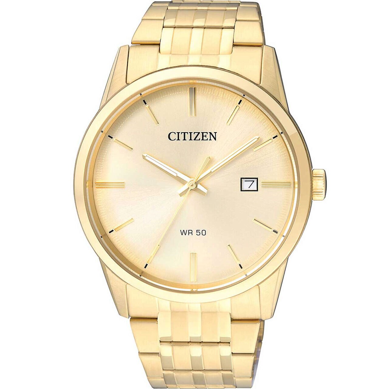 Ceas barbatesc Citizen BI5002-57P, Quartz, 39mm, 5ATM, Auriu