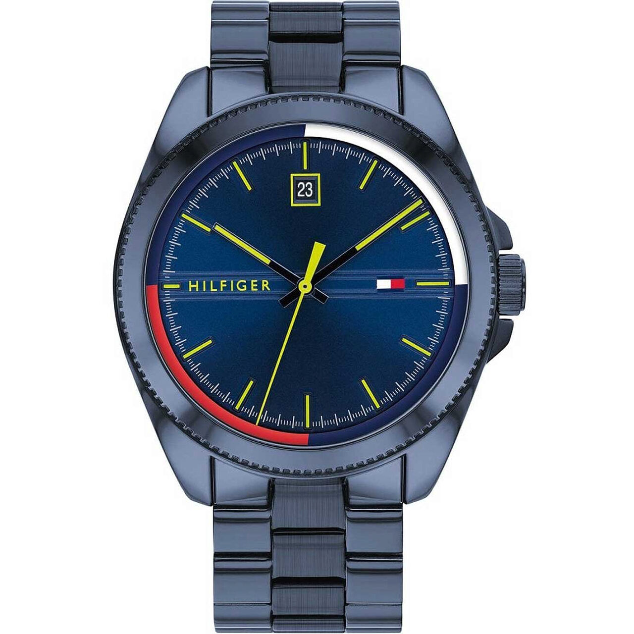 Ceas barbatesc Tommy Hilfiger, Quartz, 44 mm, 5 ATM, Albastru