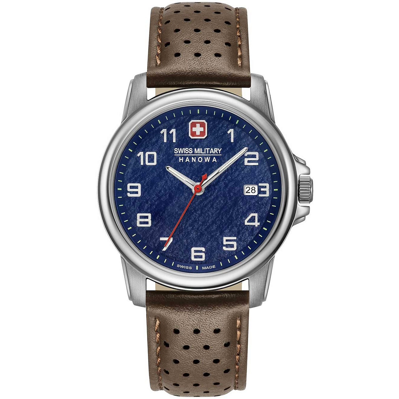 Ceas barbatesc Swiss Military 06-4231.7.04.003, Quartz, 39mm, 5ATM, Argintiu