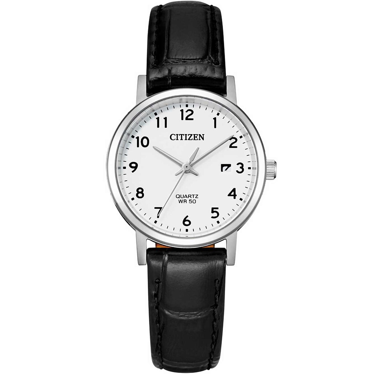 Ceas de dama Citizen EU6090-03A, Quartz, 28mm, 5ATM, Argintiu