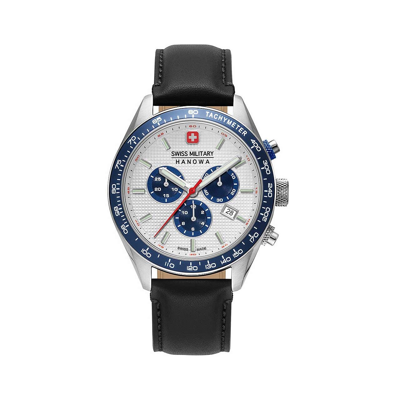 Ceas barbatesc Swiss Military 06-4334.04.001.03, Quartz, 42mm, 10ATM, Argintiu