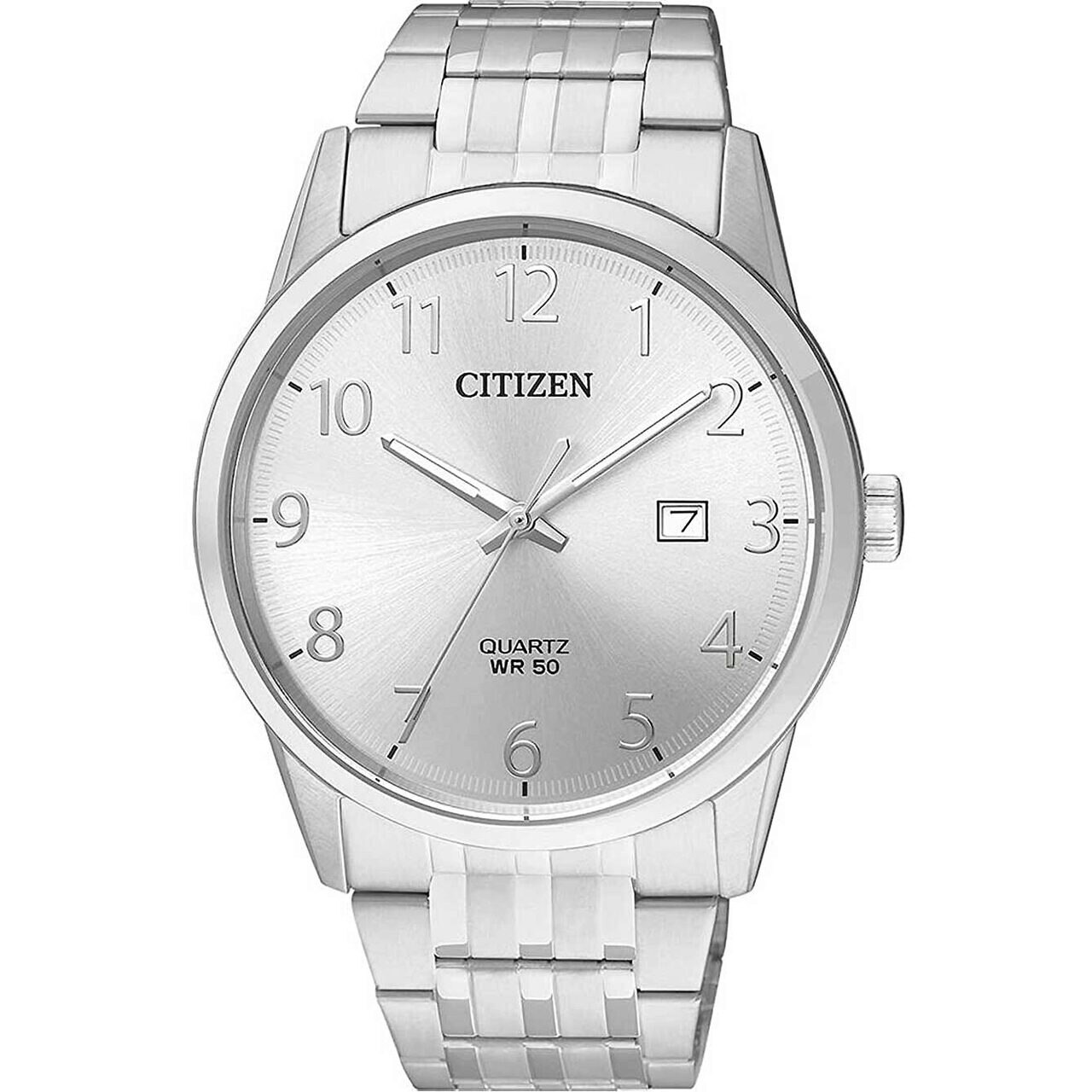 Ceas barbatesc Citizen BI5000-52B, Quartz, 39mm, 5ATM, Argintiu