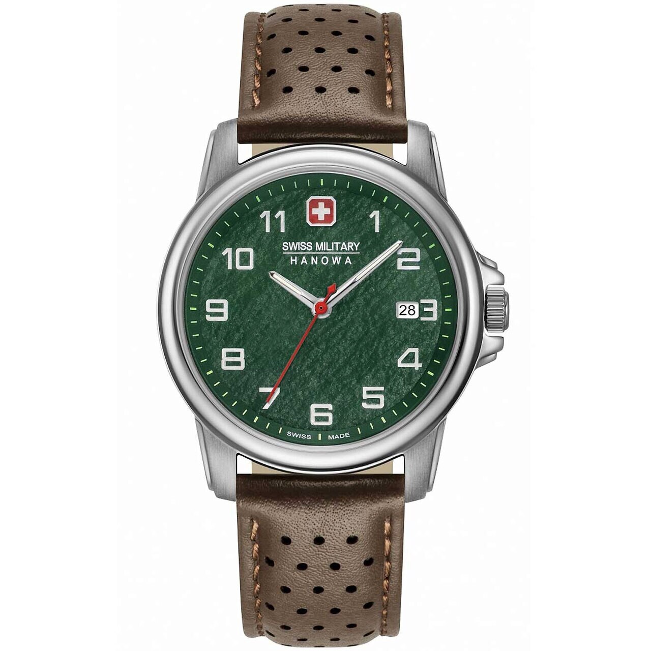 Ceas barbatesc Swiss Military 06-4231.7.04.006, Quartz, 39mm, 5ATM, Argintiu