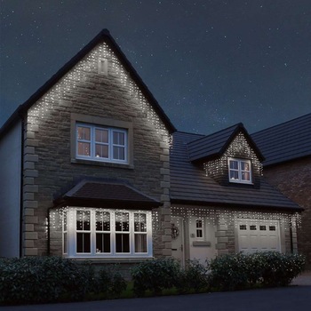 Instalatie Craciun, 40m, 960 LED-uri, Franjuri, Flash, Alb Rece, Transformator, Interconectabila, Fir Alb, Premium, Flippy Instalatie Craciun, 40m, 960 LED-uri, Franjuri, Flash, Alb Rece, Transformator, Interconectabila, Fir Alb, Premium, Flippy