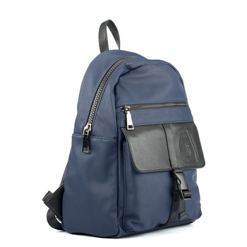 Rucsac barbati, Gaudi, Model Lapo V9AI-68922, Piele ecologica, Albastru, 29x40x16 Rucsac barbati, Gaudi, Model Lapo V9AI-68922, Piele ecologica, Albastru, 29x40x16