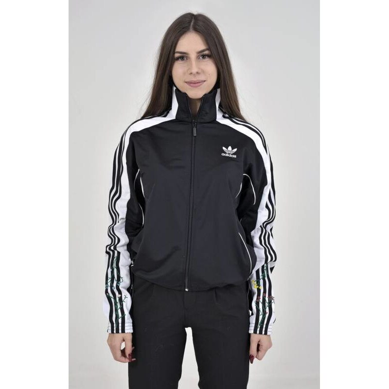 adidas patterned track jacket