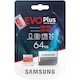 Card de memorie Samsung MicroSDXC EVO Plus, 64GB, UHS-1 (U1), (2020), Clasa 10 + Adaptor SD