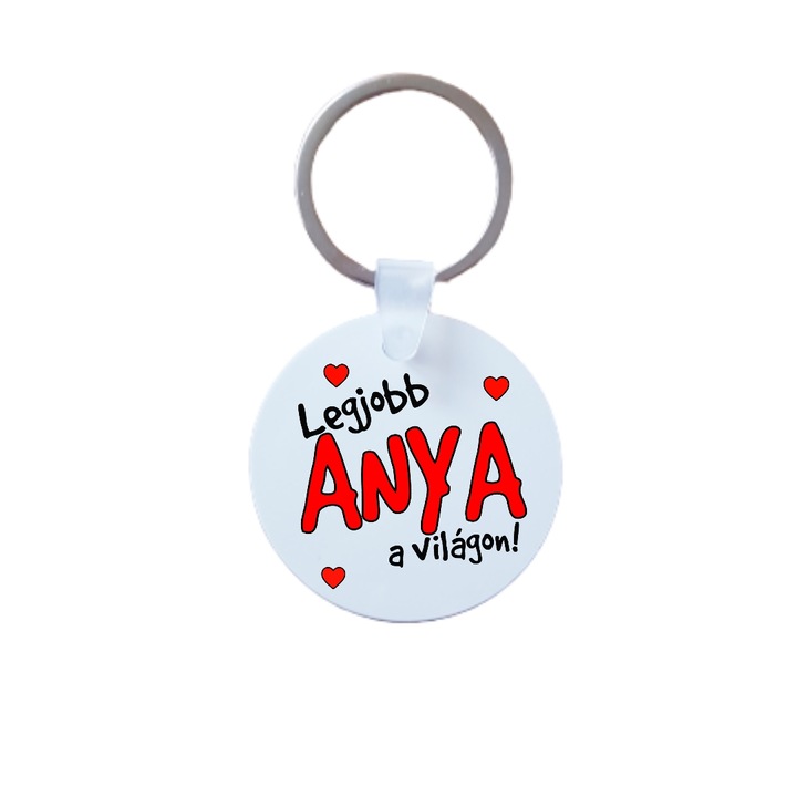 Legjobb anya kulcstartó (kerek)