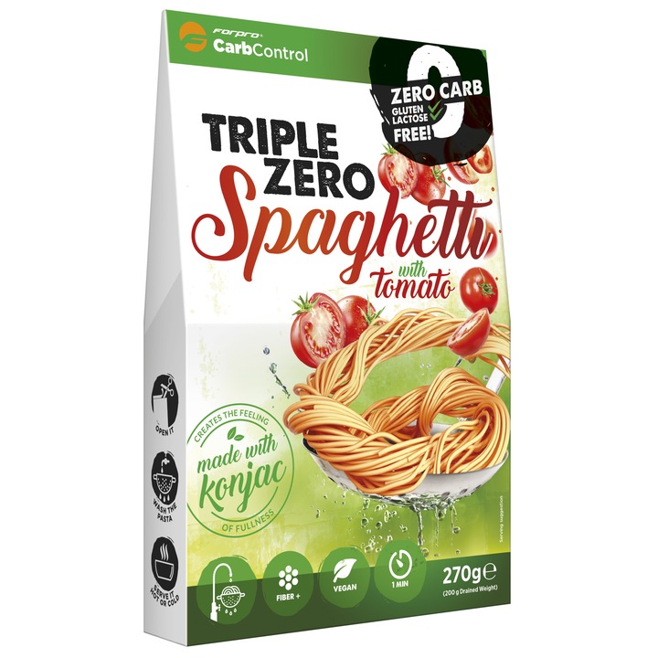 Forpro Zero kalóriás tészta, spaghetti paradicsommal, 270 g