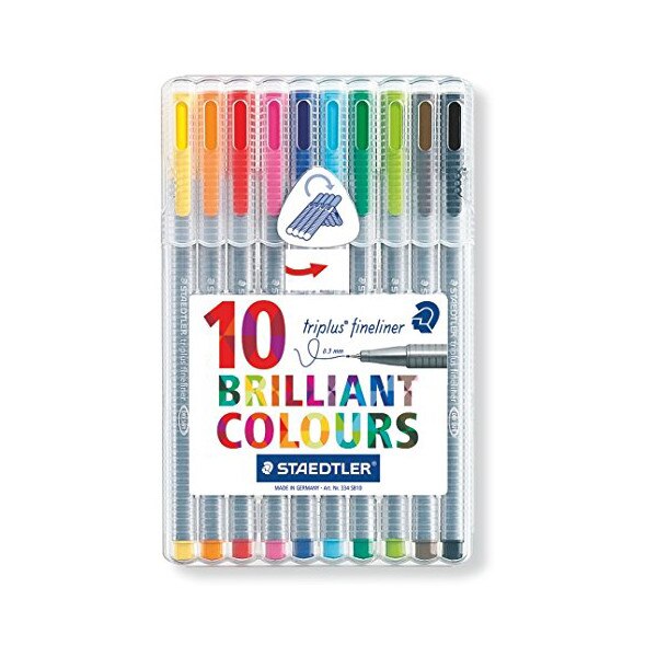 Set fineliner triplus Staedtler 10 culori ST334SB10PR